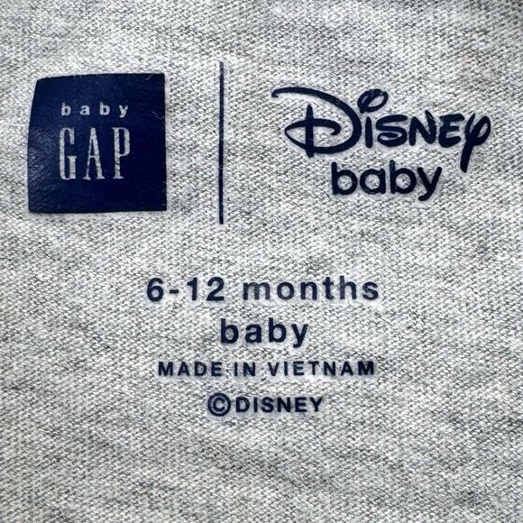 Baby Gap Disney Baby Minnie Mouse Short Flutter Sleeve Bodysuit. 6-12 Months. - Picture 6 of 7